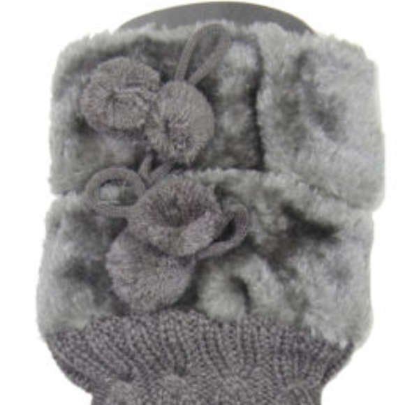 WARM & STYLISH! Faux Fur Trimmed Leg Warmer - Picture 2 of 5